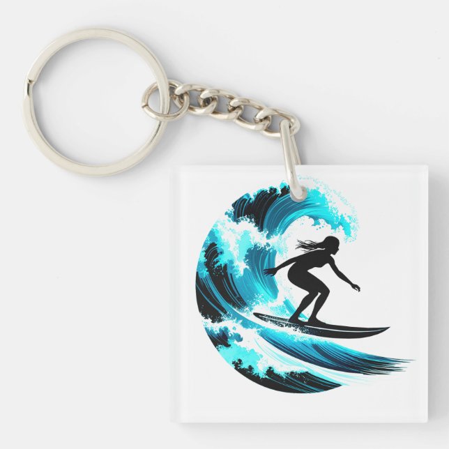 Porte-clefs surfing (Devant)