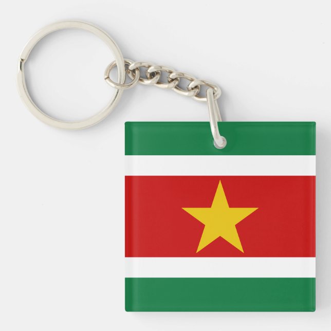 Porte-clefs Suriname Flag (Devant)