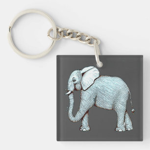 Porte-clefs Surréaliste - Illustration surréaliste de l'élépha