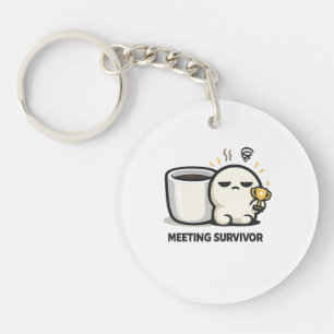 Porte-clefs Survivant de la réunion - Personnage fatigué migno
