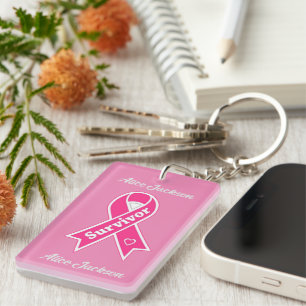 Porte-clefs Survivant du cancer du sein