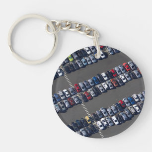 Porte-clefs Survol aérien du stationnement