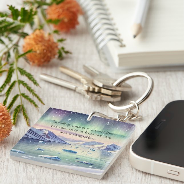 Porte-clefs Svalbard, Norvège et Citation (Devant Droit)