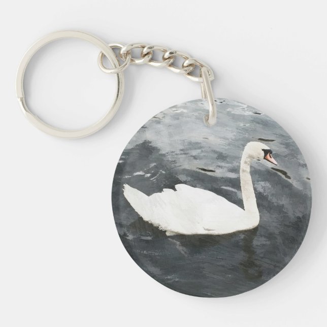 Porte-clefs Swan impressionniste (Devant)