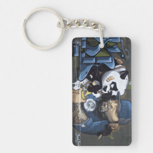 Porte-clefs Sweet Sad Panda A Trouvé Un Buddy