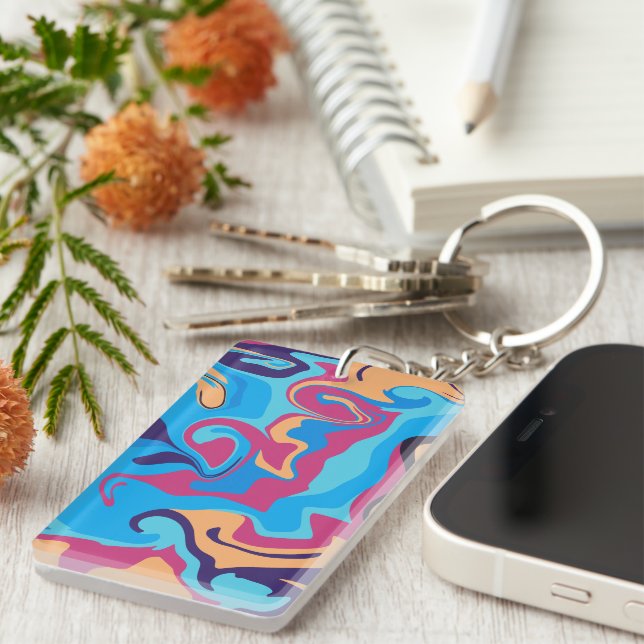 Porte-clefs Swirl moderne (Devant droit)