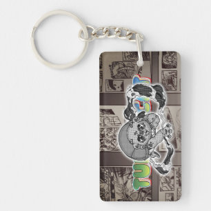 Porte-clefs Swish-a-wssshh Actiony Turtlecat Manga Toned