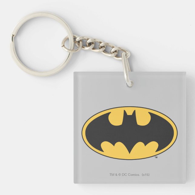 Porte-clefs Symbole Batman | Logo ovale (Devant)