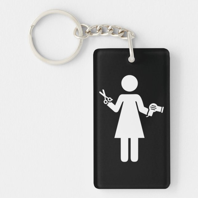 Porte-clefs Symbole coiffeur (Devant)