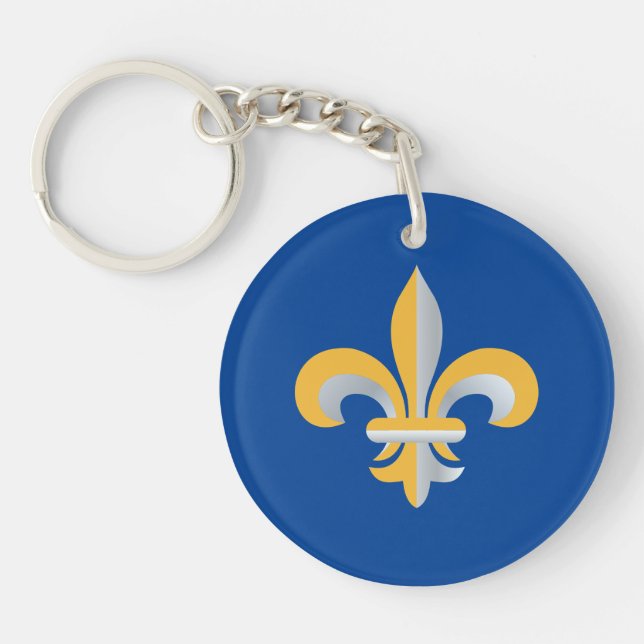 Porte-clefs Symbole de Fleur de Lis (Devant)