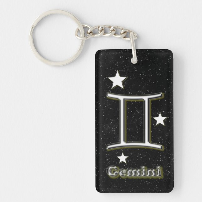 Porte-clefs Symbole de Gemini (Devant)
