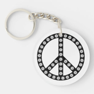 Porte-clefs Symbole de la paix de Daisy