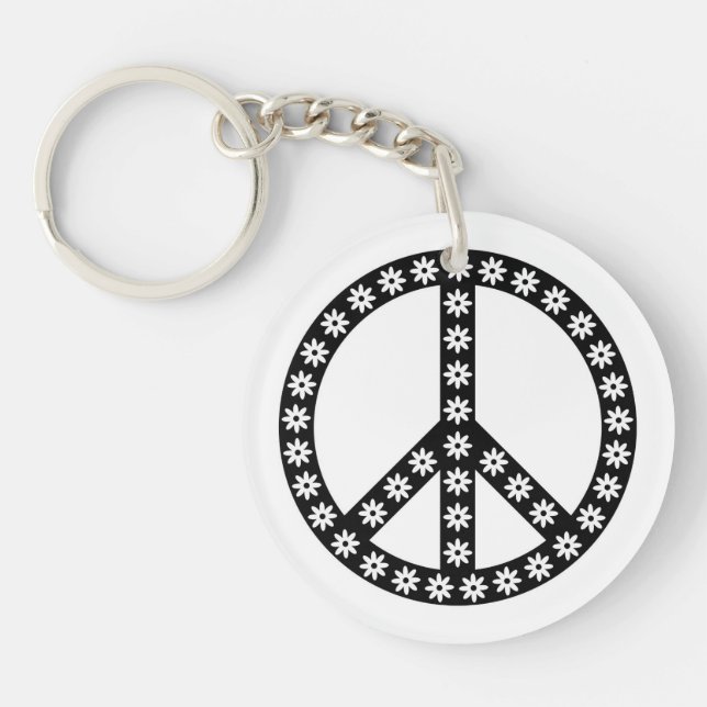 Porte-clefs Symbole de la paix de Daisy (Devant)
