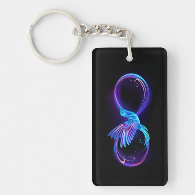 Porte-clefs Symbole de Neon Infinity par Glowing Hummingbird