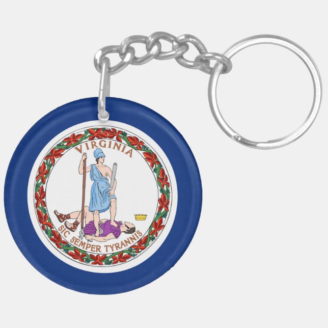 Porte-clefs symbole de république de l'Amérique uni par (Dos gauche)