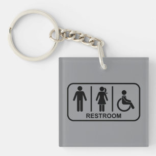 Porte-clefs Symbole de salle de bain tous genres