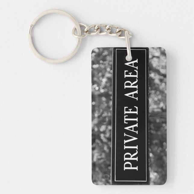 PORTE-CLEFS SYMBOLE DE ZONE PRIVÉE (Devant)