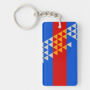Porte-clefs Symbole ethnique Pomo Indian Flag American native 