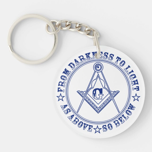 Porte-clefs Symbole franc-maçonnerie (Devant)