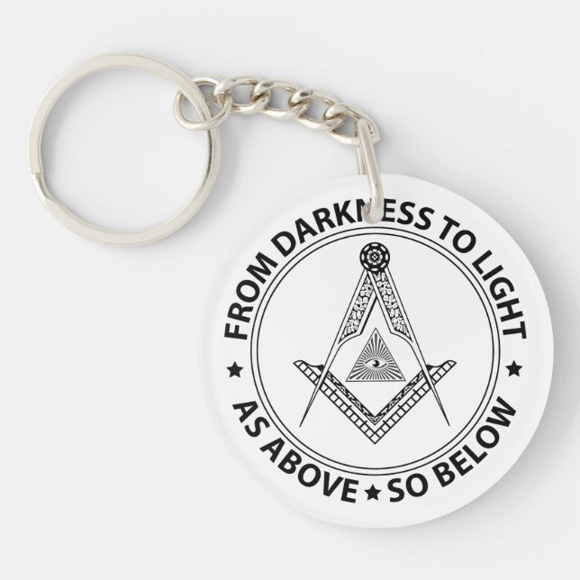 Porte-clefs Symbole franc-maçonnerie (Devant)