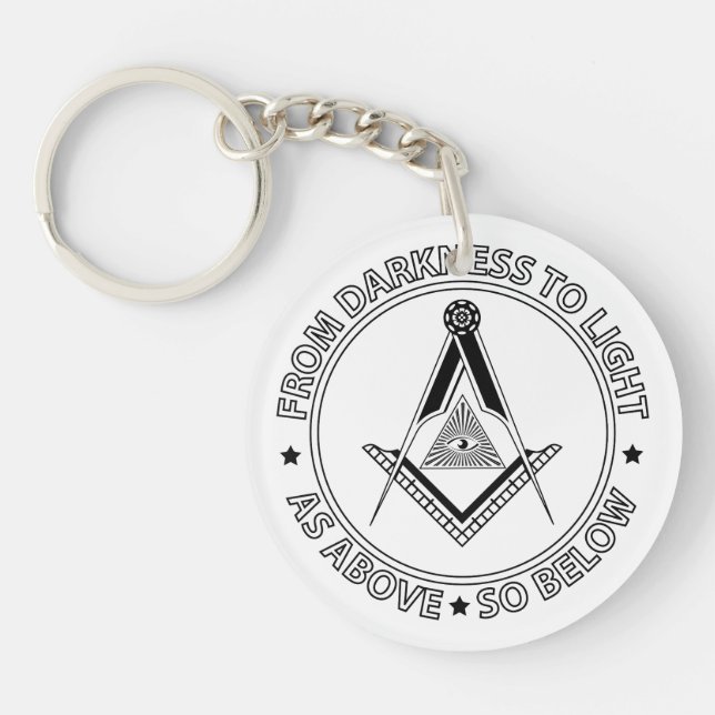 Porte-clefs Symbole franc-maçonnerie (Devant)