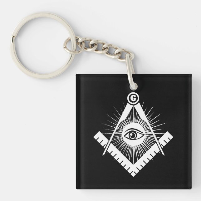 Porte-clefs Symbole franc-maçonnerie (Devant)