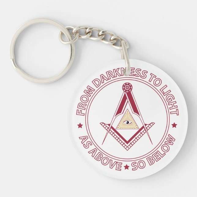 Porte-clefs Symbole franc-maçonnerie (Devant)