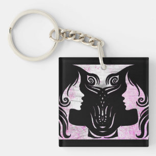 Porte-clefs SYMBOLE Horoscope Gemini Porte - clé Zodiac