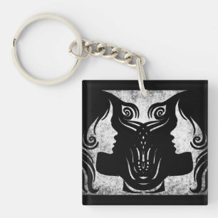 Porte-clefs SYMBOLE Horoscope Gemini Porte - clé Zodiac