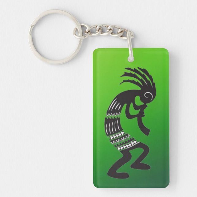 Porte-clefs Symbole Kokopelli d'Amérique latine Porte - clé (Devant)