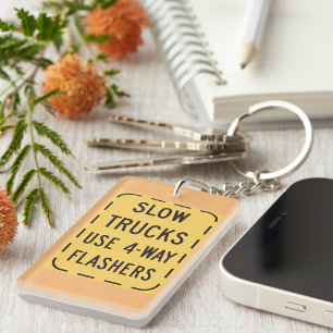 Porte-clefs SYMBOLE ROUTIER DES Camions Lents