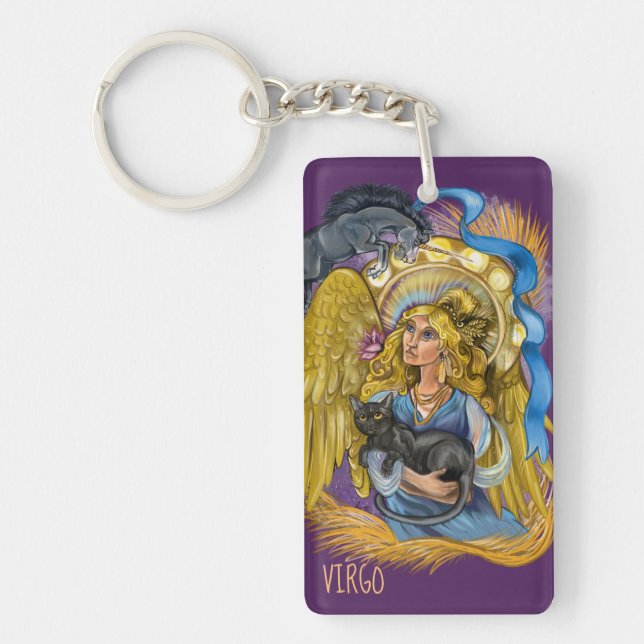 Porte-clefs Symbole Virgo Zodiac (Devant)