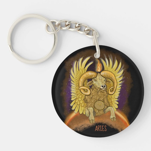 Porte-clefs SYMBOLE Zodiaque Aries (Devant)