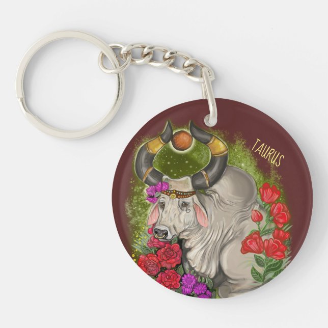 Porte-clefs SYMBOLE Zodiaque Taurus (Devant)