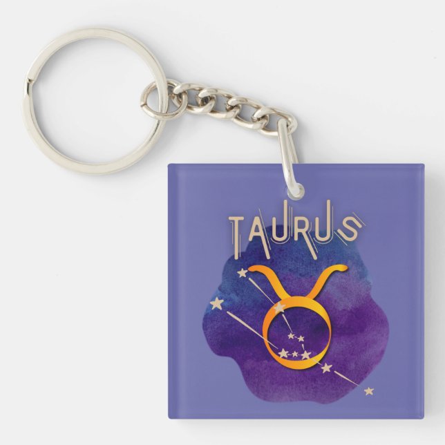 Porte-clefs SYMBOLE Zodiaque Taurus (Devant)
