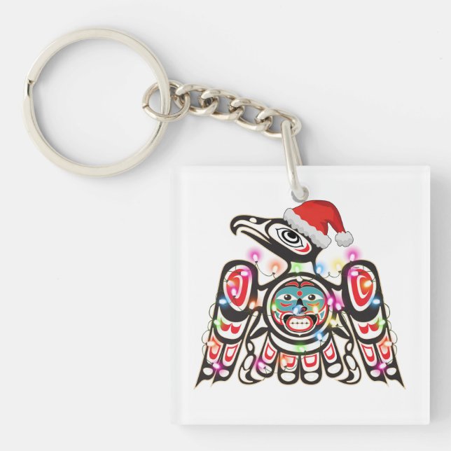 Porte-clefs Symbolisme Thunderbird Haida Orament Cibler Christ (Devant)