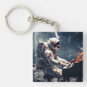 Porte-clefs Symphonie pour les étoiles L'astronaute Piano su