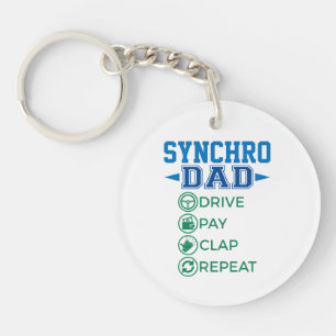 Porte-clefs Synchro Papa Drive Paie Clap Synchronisé Patinage