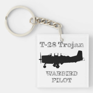 Porte-clefs T-28 Trojan Warbird Pilot