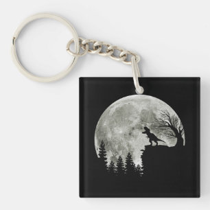 Porte-clefs T Rex debout au Lune de Montagne Halloween