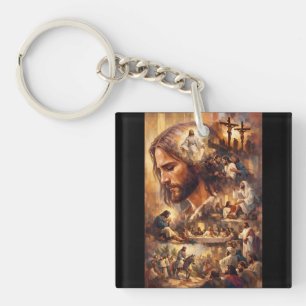 Porte-clefs T-Shirt Art Jésus-Christ   Inspirational Chrétien