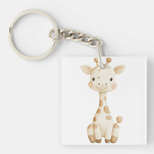 Porte-clefs T-shirt bébé avec personnage de dessin animé migno