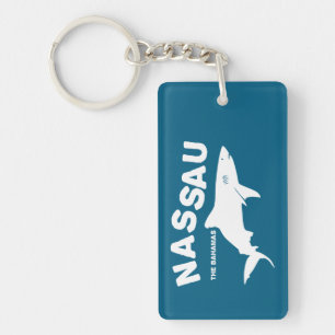 Porte-clefs T-shirt de plongée avec les requins de Nassau - Le
