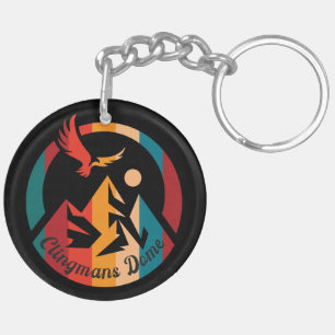 Porte-clefs T-shirt de randonnée à Dôme de Clingmans Retro