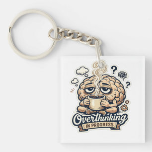 Porte-clefs T-shirt drôle de suranalyse en cours Relatable