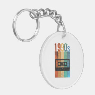 Porte-clefs T-shirt Graphique à l'effigie d'une Cassette Audio