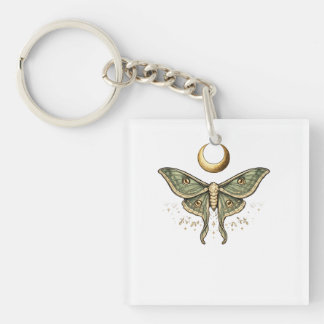 Porte-clefs T-Shirt Graphique Papillon de Lune Mystique Esthét