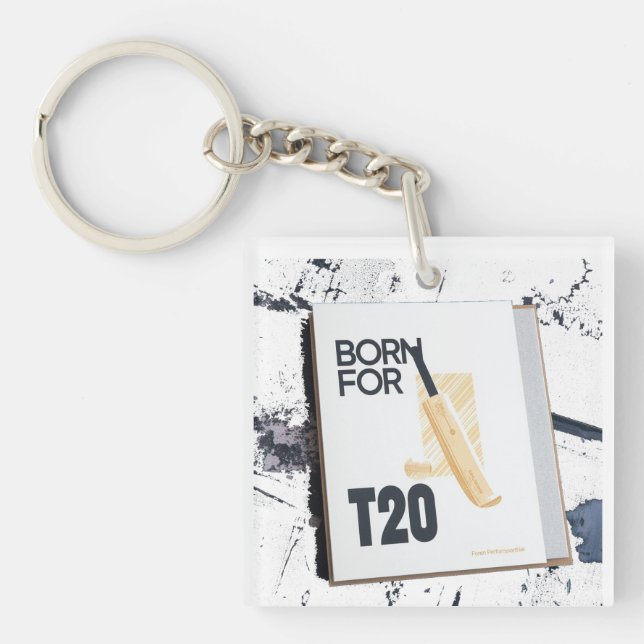 Porte-clefs T-shirt graphique pour le cricket T20 (Devant)