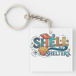 Porte-clefs T-Shirt Graphique Shell Shelters – Nature Côtière