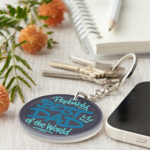 Porte-clefs T-Shirt Meilleur Papa du Monde